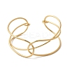 304 Stainless Steel Cuff Bangles for Women BJEW-Z150-01G-03-4
