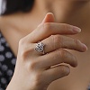 Non-Tarnish Sailor's Knot 304 Stainless Steel Hollow Open Cuff Ring for Men Women RJEW-E073-05P-4