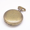 Vintage Flat Round Carved Dragon Alloy Quartz Watch Heads Pendants for Pocket Watch Necklace Making LS-WACH-M109-21-3