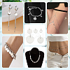 50Pcs 5 Styles 304 & 201 Stainless Steel Flat Round Tag Charms STAS-NB0001-93-6