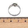304 Stainless Steel Cuff Ring Components STAS-D372-06P-01-3