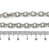 Brass Twisted Cable Chain Necklaces with OT Clasps for Men Women NJEW-G160-11P-5