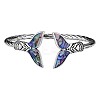 Mermaid Tail Alloy Enamel Cuff Bangle JB744A-1