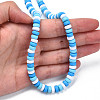 Handmade Polymer Clay Beads Strands CLAY-N008-008T-4