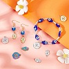 12Pcs 6 Style 304 Stainless Steel Rhinestone Pendant STAS-CA0001-85-4