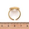 304 Stainless Steel Open Cuff Ring for Women RJEW-M049-05G-03-3