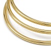 7Pcs Round Vacuum Plating PVD Vacuum Plating 201 Stainless Steel Bangles Sets for Women BJEW-F476-08G-02-2