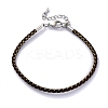 Polyester Cord Braided Bracelet Makings MAK-Z003-01P-30-1