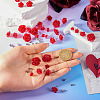 50Pcs 5 Size Resin Rose Flower Stud Earrings with 316 Stainless Steel Pins EJEW-TA0001-29-5