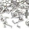 35Pcs 5 Styles Tibetan Style Zinc Alloy Pendants TIBEP-YW0001-95-1