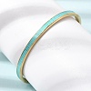 304 Stainless Steel Enamel Hinged Cuff Bangles for Women SA-CBAC920-15G-01B-3
