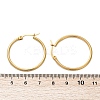 PVD Vacuum Plating 201 Stainless Steel Hoop Earrings for Women LS-EJEW-G260-02A-G-3