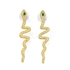 Alloy Rhinestone Stud Earrings EJEW-R021-02G-2