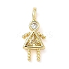 Brass Micro Pave Cubic Zirconia Pendants ZIRC-I356-17G-B07-1