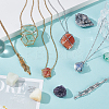 6Pcs 6 Styles 304 Stainless Steel Macrame Pouch Empty Stone Holder Necklace Making NJEW-GA00003-4