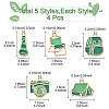 20Pcs 5 Styles Camping Equipment Series Alloy Enamel Pendants FIND-YW0007-13A-3