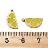 304 Stainless Steel Enamel Pendants STAS-D302-05G-3