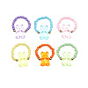 6Pcs Glass Seed Beaded Stretch Rings FS-WG68E71-01-5