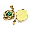 Synthetic Malachite Pendants STAS-U024-15G-07-2