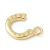 U-Shaped Brass Pendants KK-Q091-06G-2