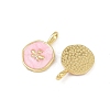 Brass Enamel Pendants KK-F908-17G-02-2