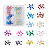 Craftdady 490Pcs 14 Colors Imitation Jade Glass Beads Strands GLAA-CD0001-13-1