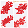 2 Pairs 2 Colors Polyester Ornament Accessories DIY-HY0001-99-3