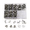 Non-Tarnish 304 Stainless Steel Earring Needle with 201 Stainless Steel Earring Nuts AJEW-Z040-01P-1