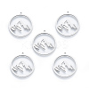 Non-Tarnish 304 Stainless Steel Pendants A-STAS-N090-LA911-1-2