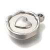 Anti-Tarnish 304 Stainless Steel Pendants STAS-P371-021P-01-2