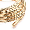 Iron Round Snake Chains Wrap Cuff Bangles BJEW-T022-02G-3