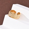 304 Stainless Steel Open Cuff Rings for Women RJEW-K309-22G-3
