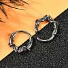 Snake 316 Surgical Stainless Steel Hoop Earrings EJEW-G416-20AS-3