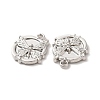 Rack Plating Alloy Crystal Rhinestone Pandants ALRI-O024-05P-2