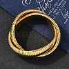304 Stainless Steel Stretch Bracelets BJEW-A031-01D-G-5
