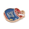 Alloy Enamel Pendants ENAM-A008-21KCG-2