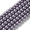 Eco-Friendly Dyed  Glass Pearl Round Beads Strands HY-A002-8mm-RB116-1