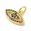Brass Micro Pave Cubic Zirconia Charms KK-M283-15D-02-2