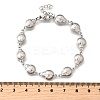 304 Stainless Steel Ladybug Link Bracelets for Women BJEW-K226-15A-P-5