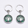 Synthetic Gemstone Keychain KEYC-G043-C05-1