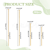 300Pcs 4 Styles Brass Flat Head Pins KK-ME0002-84-2
