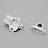 Aluminum & Alloy Lock Catch Clasps LS-CABI-WH0001-001A-3