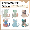10Pcs 5 Colors Opaque Acrylic Pendants OACR-LP0001-09-2