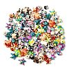 102Pcs 17 Styles Dyed Synthetic Turquoise & Magnesite Beads G-FP0001-03-3