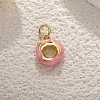 Brass Enamel Pendants PW-WGF904E-01-1
