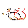 Adjustable Braided Bead Bracelets Sets BJEW-JB04419-1