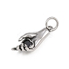 316 Surgical Stainless Steel with Cubic Zirconia Pendants STAS-Z165-08AS-02-2