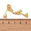 Brass Micro Pave Clear Cubic Zirconia European Dangle Charms LS-KK-P308-45G-3