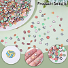 90Pcs 9 Styles Handmade Polymer Clay Beads CLAY-SC0002-77-6