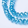Electroplate Glass Beads Strands X-EGLA-A034-T6mm-A13-3